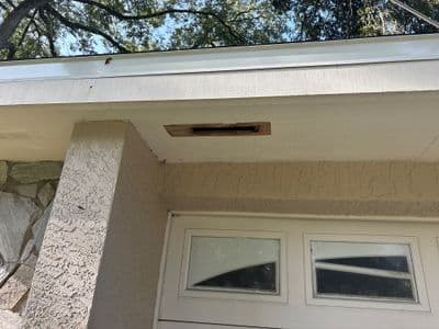 Seamless aluminum gutter install in Temple Terrace, FL — Jun 2025