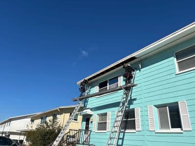 Seamless aluminum gutter install in Dunedin, FL — Jan 2025
