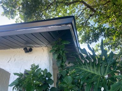 Seamless aluminum gutter install in Spring Hill, FL — Apr 2024