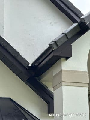 Seamless aluminum gutter install in New Tampa, FL — Sep 2025