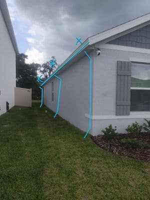 Seamless aluminum gutter install in Spring Hill, FL — Aug 2024