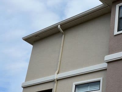 Seamless aluminum gutter install in Dunedin, FL — Jan 2025