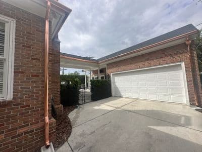 Copper gutter install in Tampa, FL — Mar 2025