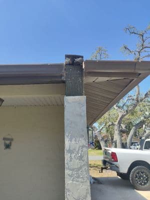 Seamless aluminum gutter install in Spring Hill, FL — Mar 2025