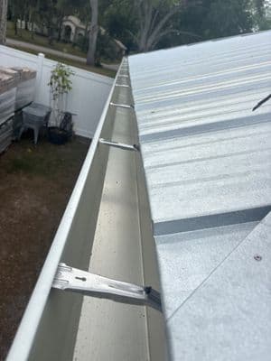 Seamless aluminum gutter install in Riverview, FL — Mar 2026