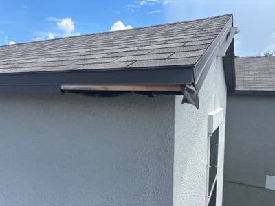 Seamless aluminum gutter install in Riverview, FL — Aug 2025