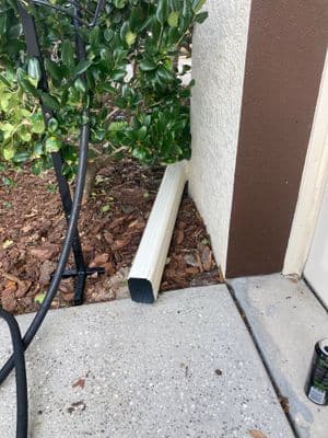 Seamless aluminum gutter install in Sun City Center, FL — Mar 2025