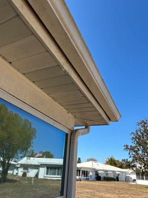 Seamless aluminum gutter install in Bradenton, FL — Feb 2026