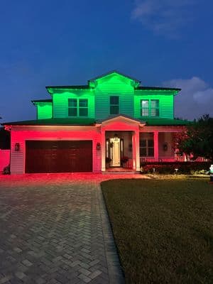 Govee permanent LED lighting install in Tampa, FL — Dec 2025