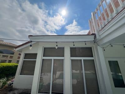 Seamless aluminum gutter install in New Tampa, FL — Mar 2026