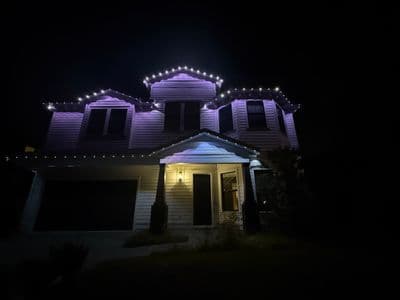 Govee permanent LED lighting install in Tampa, FL — Nov 2025