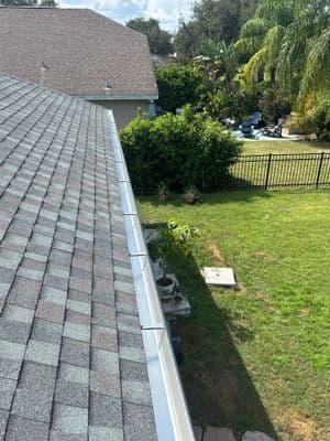 Seamless aluminum gutter install in Valrico, FL — Sep 2025