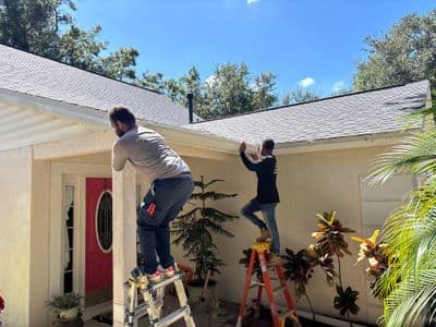 Seamless aluminum gutter install in Valrico, FL — Sep 2025