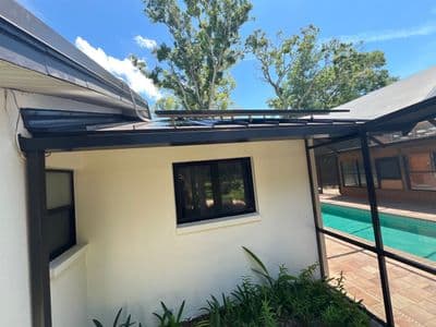 Seamless aluminum gutter install in Clearwater, FL — May 2026