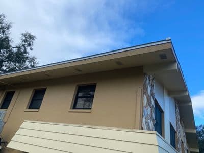 Seamless aluminum gutter install in Dunedin, FL — Feb 2026